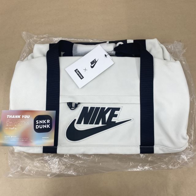 FW19 Supreme Nike Leather Duffle Bag White【WS00078-003】 - メルカリ