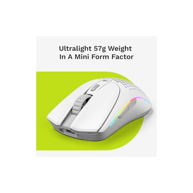Glorious Model O 2 Mini Wireless Matte White 有線 無線対応 ゲーミングマウス GLO-MS-OMWV2-MW MS0743 WWW_NOITHATQUANGTHANH_NET