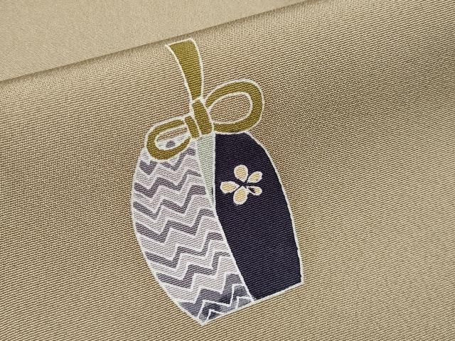 平和屋着物□極上 本加賀友禅作家 金丸修一 訪問着 仕覆花文 伊と幸 空