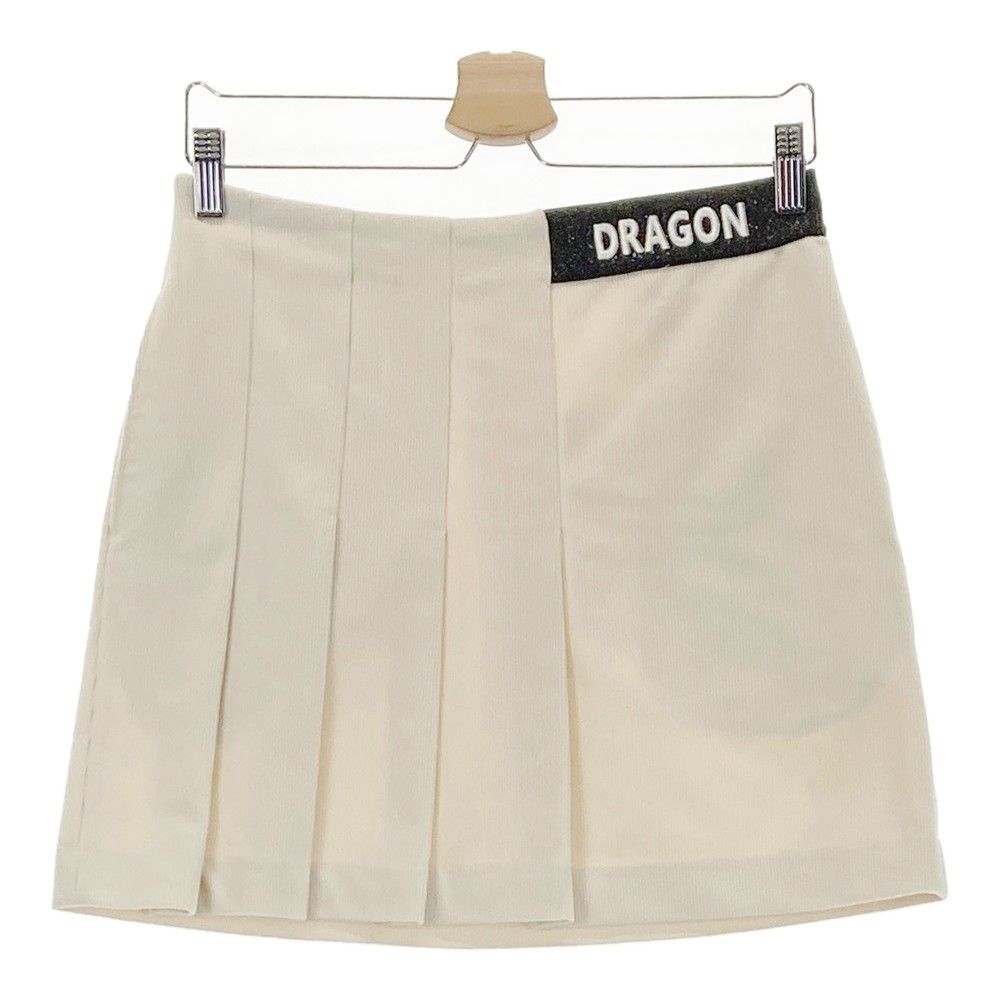 サイズ：3 DANCE WITH DRAGON ダンスウィズドラゴン  ストレッチ プリーツスカート  ベージュ系 [240101382806]# ゴルフウェア レディース ストスト