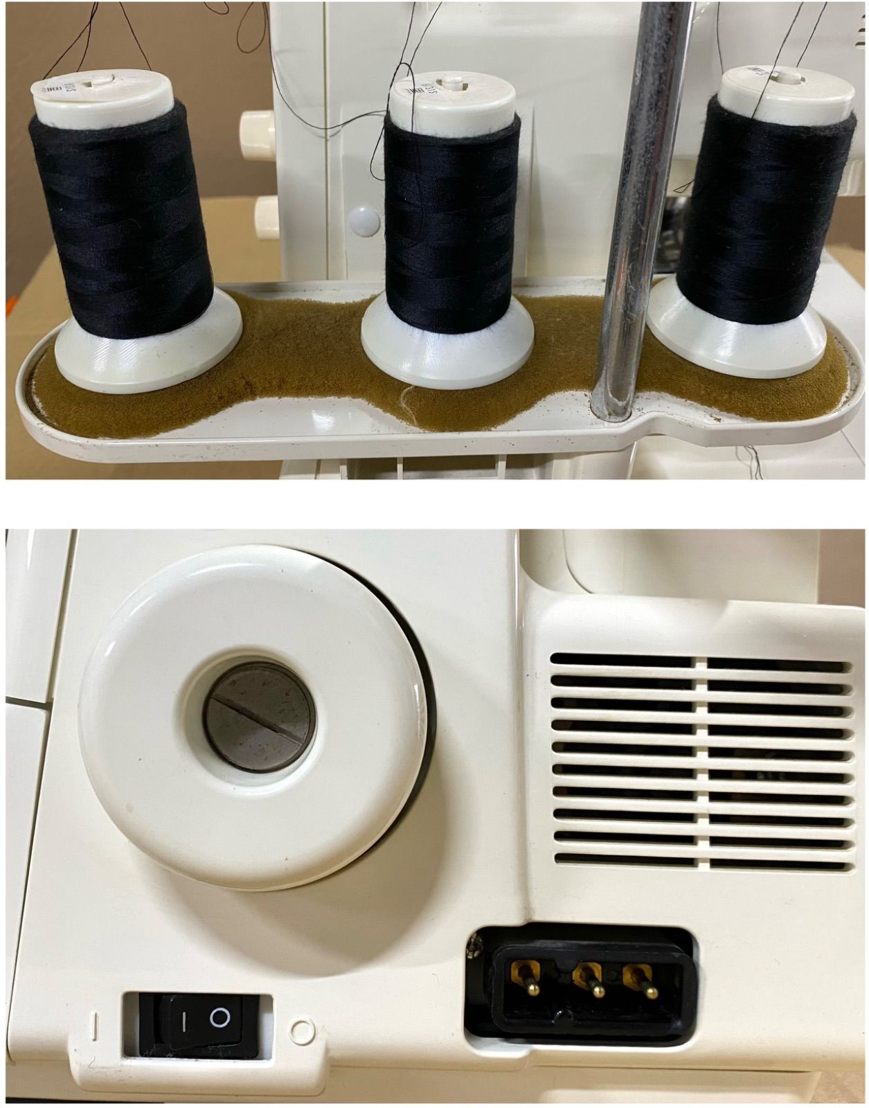 JUKI 1本針3本糸差動送り付きオーバーロックミシン MO-03D - メルカリ