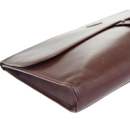 中古】 カルティエ Cartier マスト クラッチバッグ ボルドーレッド