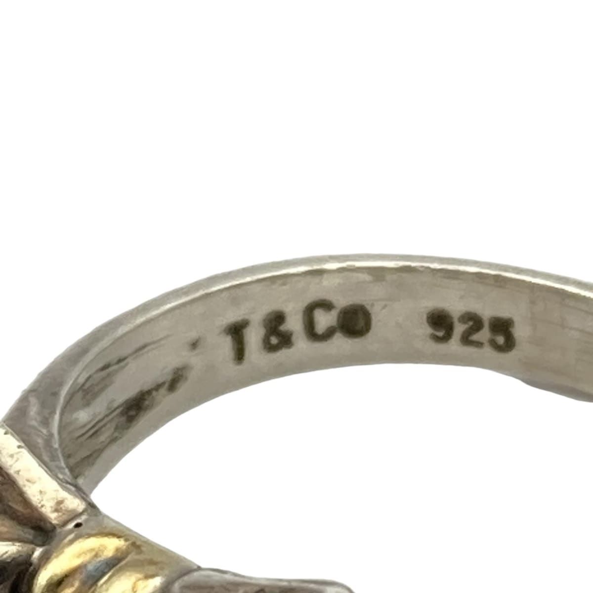 TIFFANY&Co.(ティファニー) リング美品 - K18YG×シルバー リボン TIFFANY&Co.(ティファニー) リング美品 - K18YG×シルバー リボン