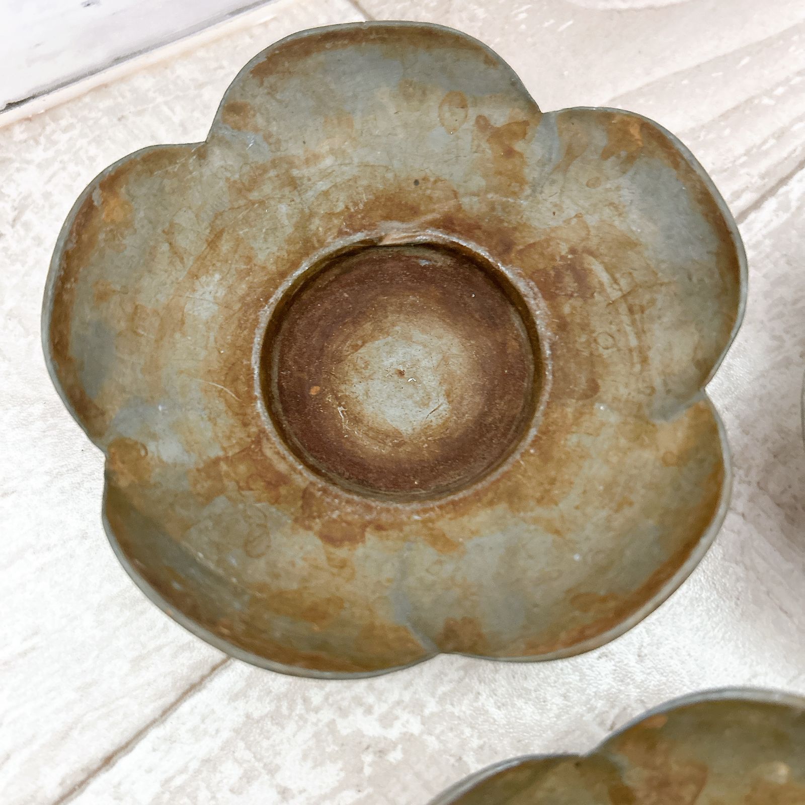 煎茶道具 錫製 乾茂號造 茶托 在銘 5客まとめセット！昭和レトロ