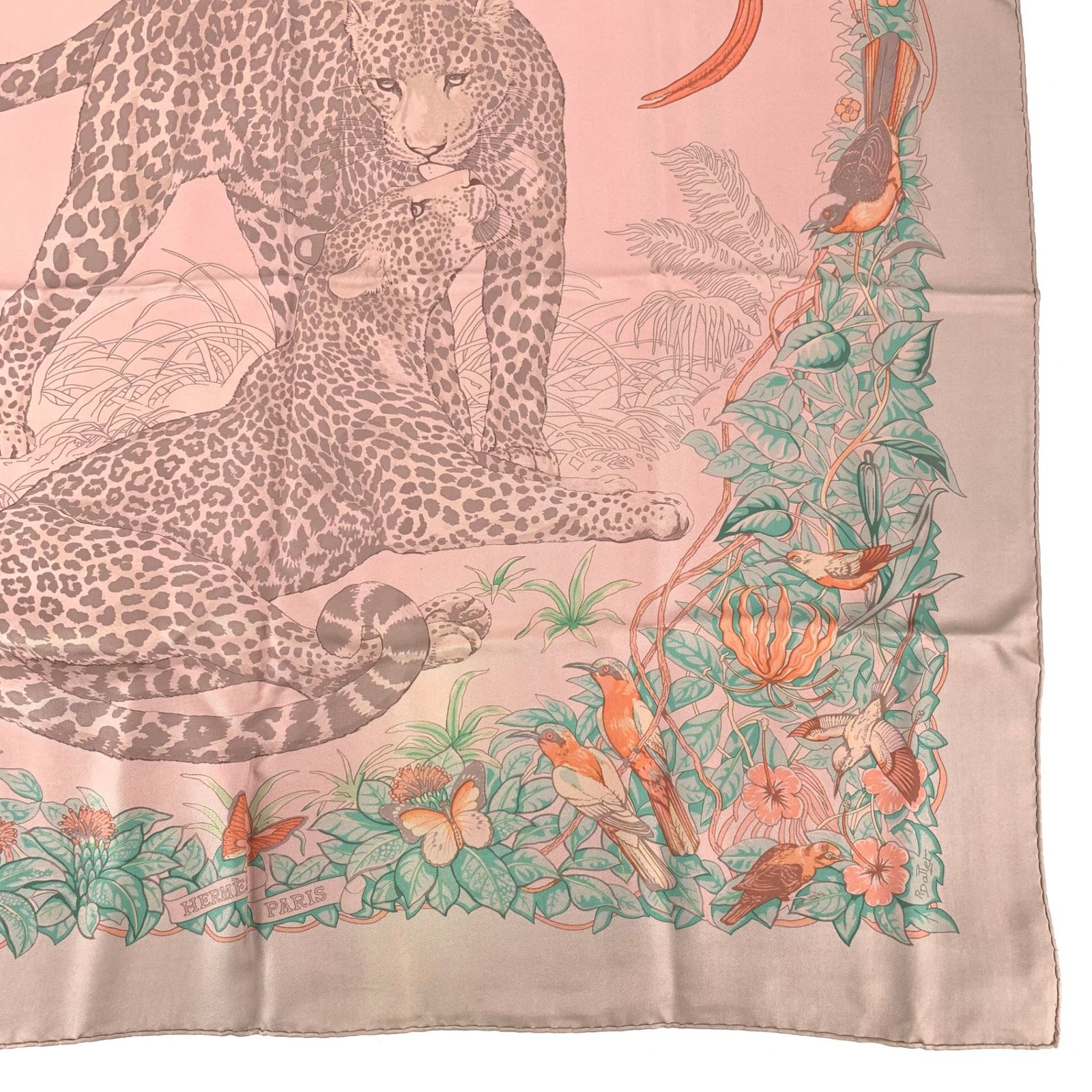 美品 HERMES エルメス スカーフ カレ90 DIP DYE ディップ・ダイ JUNGLE
