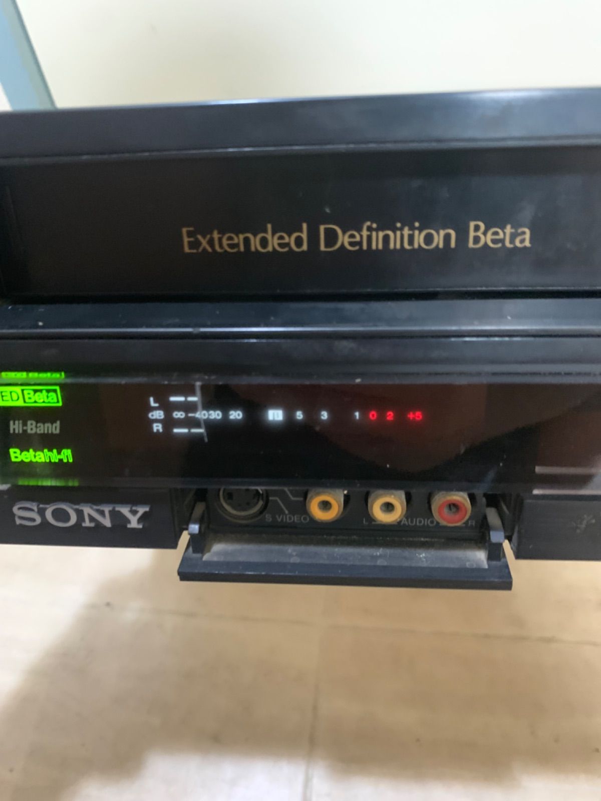 超希少】SONY EDV-5000 ベータビデオデッキ ジャンク品 説明書付き 