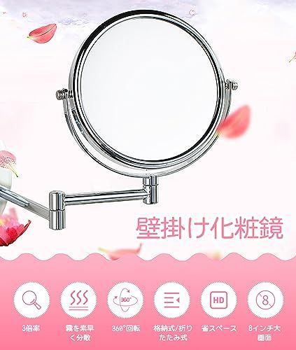 折りたたみアーム付き 360°回転式拡大鏡