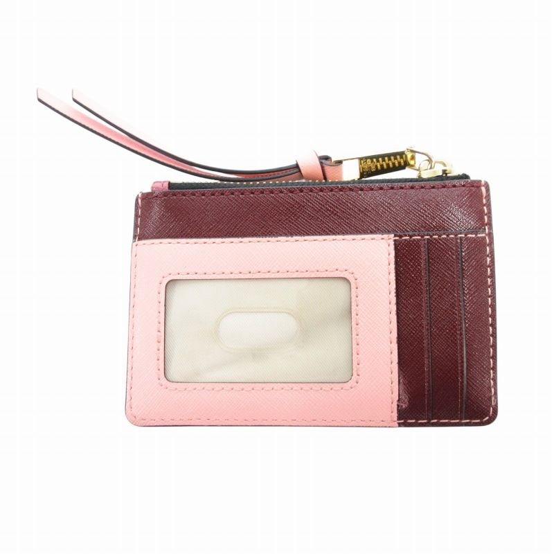 新品未使用 マークジェイコブス レザー ピンク ゴールド カード コインケース マークバイマークジェイコブス MARC by MARC JACOBS コイン