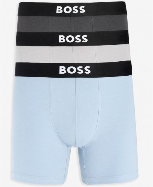 送料無料 ヒューゴボス メンズ ボクサーパンツ アンダーウェア Men s 3-Pack Logo Boxer Briefs Blue|Gray|Black