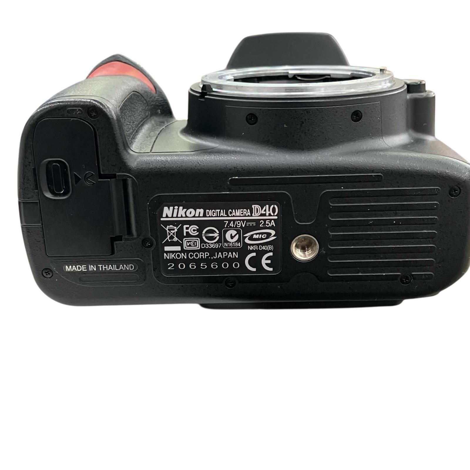 【お得通販】 186000 動作未 Nikon ニコン 一眼レフカメラ D40 ブラック