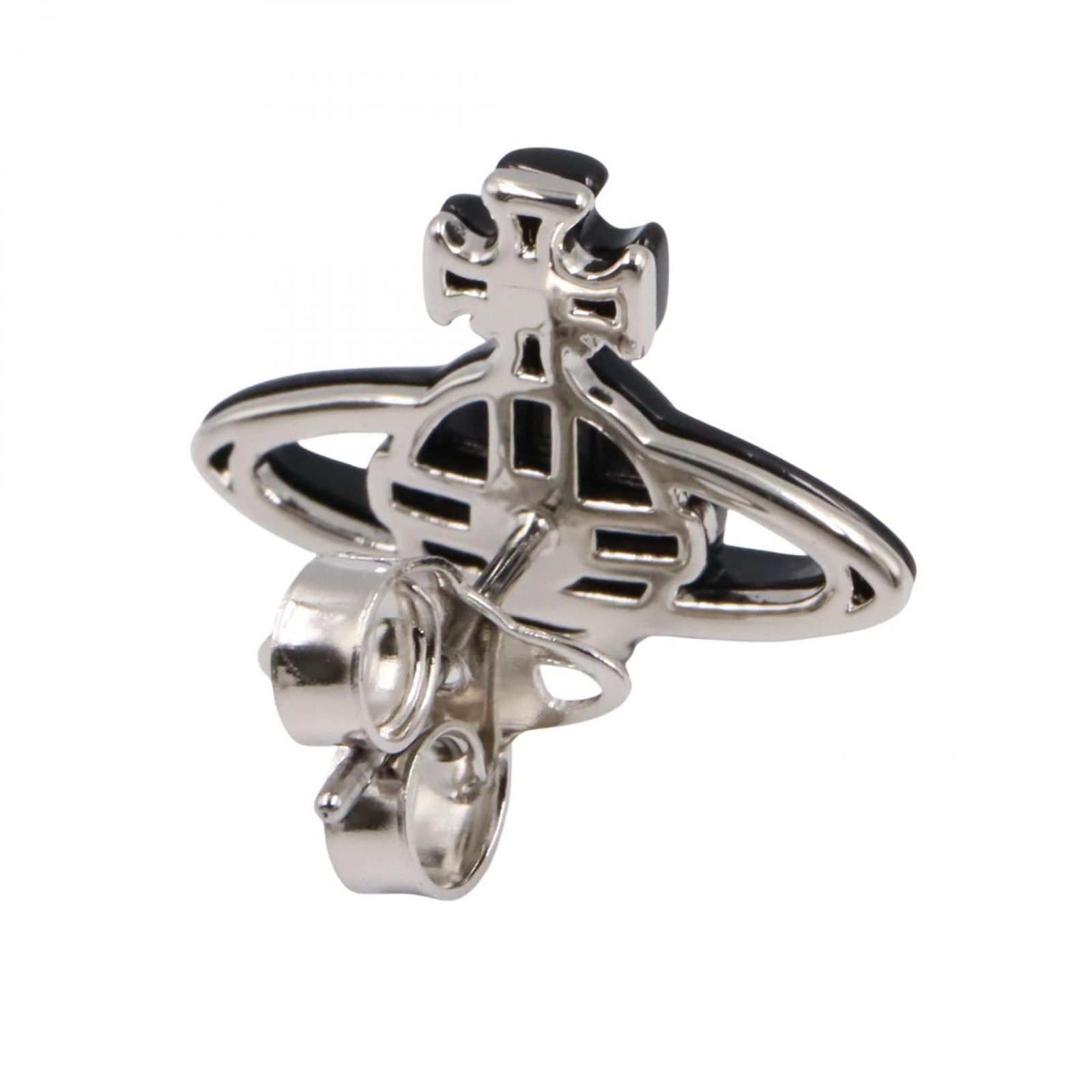 ヴィヴィアンウエストウッド Vivienne Westwood ピアス 片耳用 ピアス 6201004602S010 ブラック シルバー その他 片耳用 ピアス ユニセックス