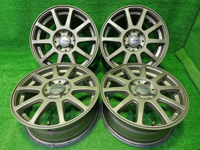 VERSIONDR ｱｸｱ ホイール アルミ ブロンズ 15インチ 6J 4穴 4本 100 45