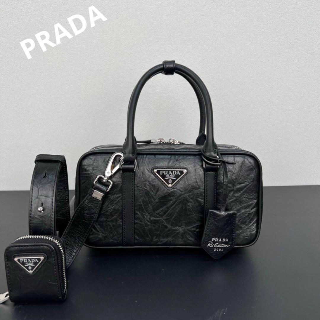 限定値下げ】PRADA プラダ レザー ハンドバッグ ショルダーバッグ ...