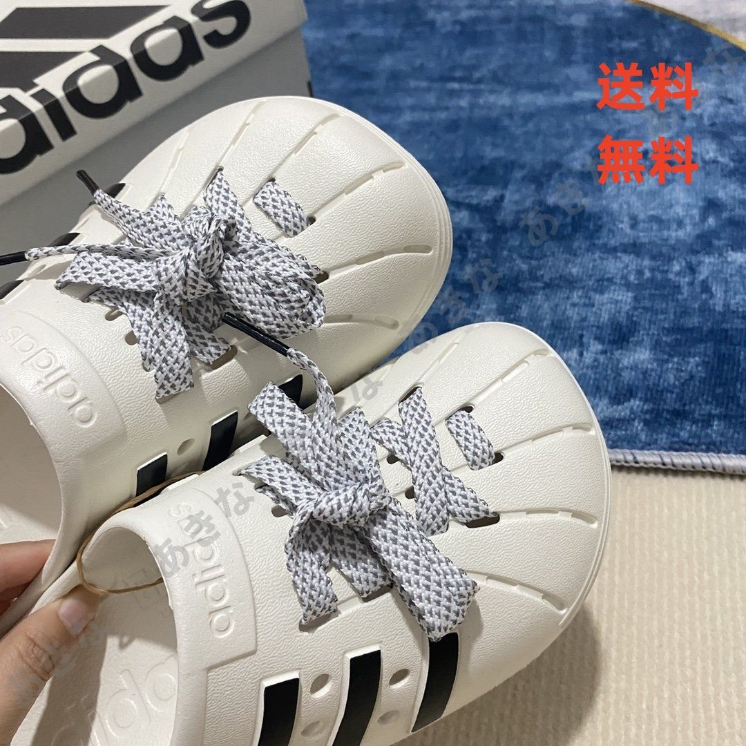 ファション新品未使用 adidas Originals AdiFOM Stan Smith Mule サマーアイテム穴あきシューズ ホワイト 男女兼用