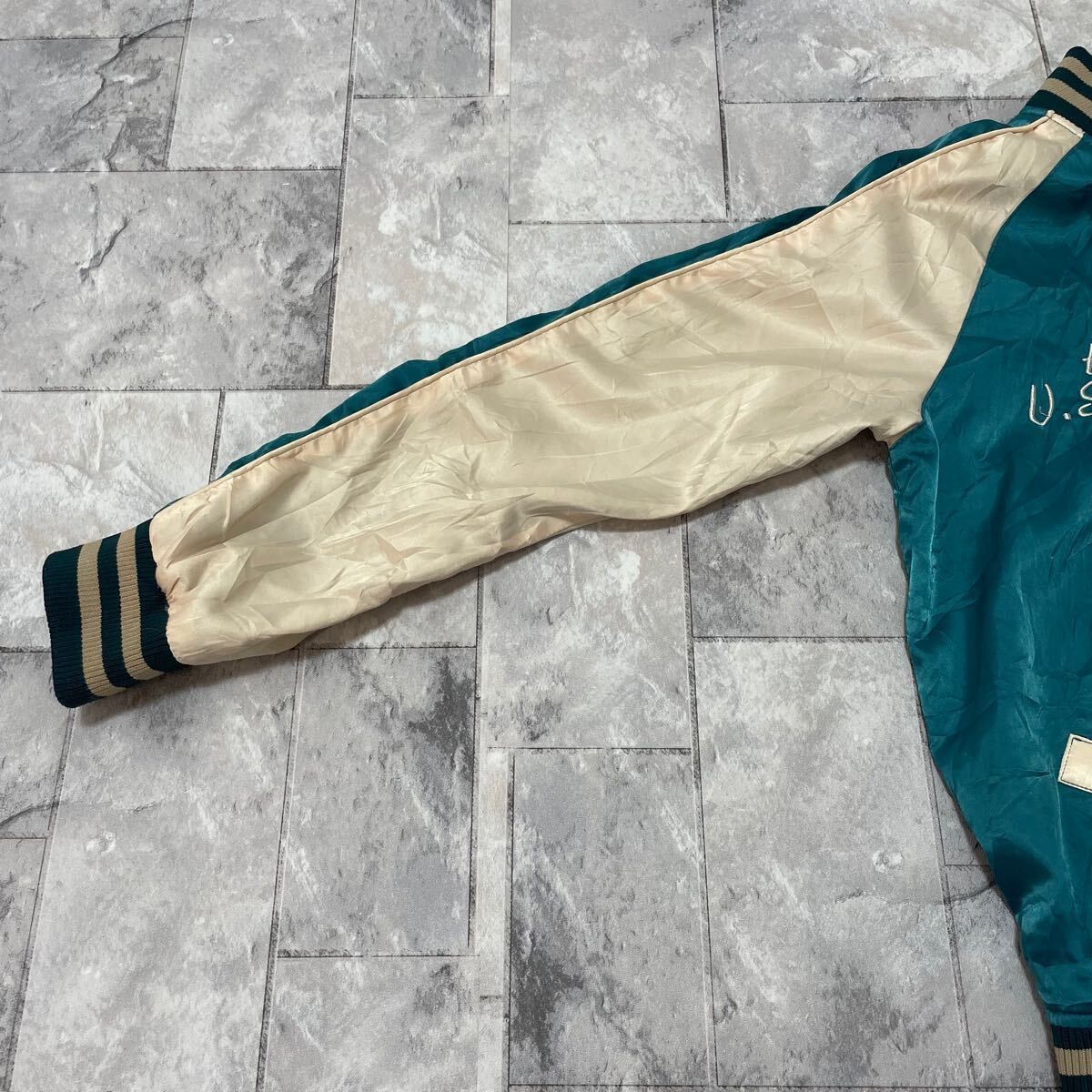 U.S NAVY　SEABEES　リバーシブル　総刺繍　スカジャン　ヴィンテージ Vintage Sukajan Reversible Jacket Sukajan U.S Navy Seabees