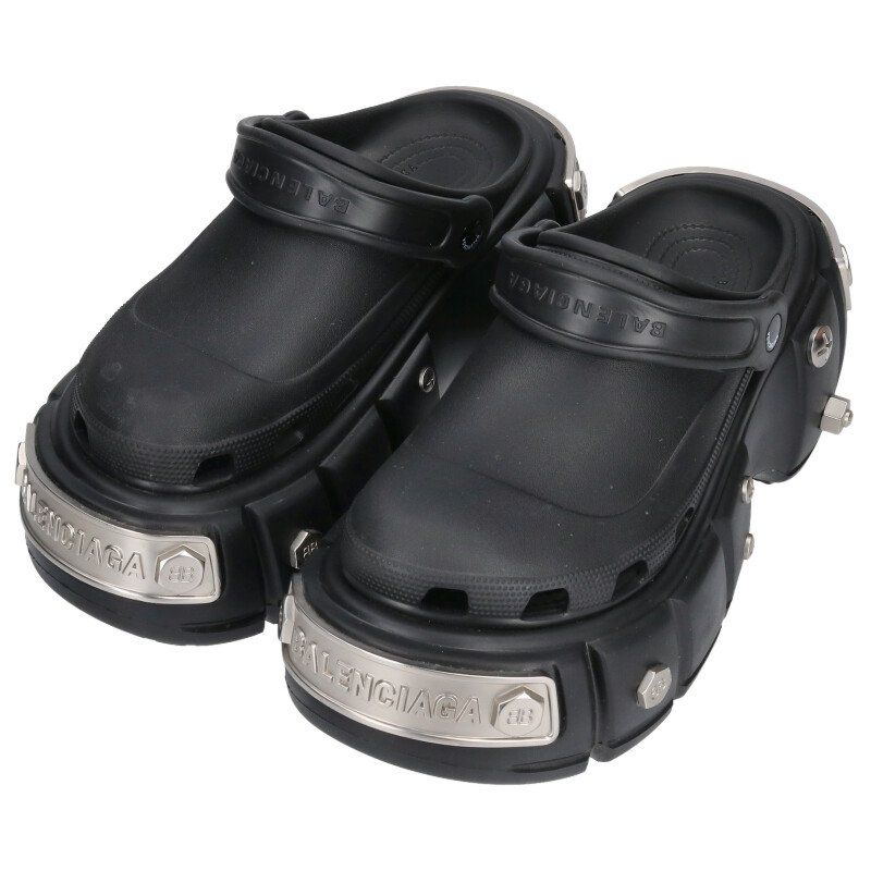 バレンシアガ ×クロックス crocs プラットフォームスタッズクロックスサンダル メンズ 41