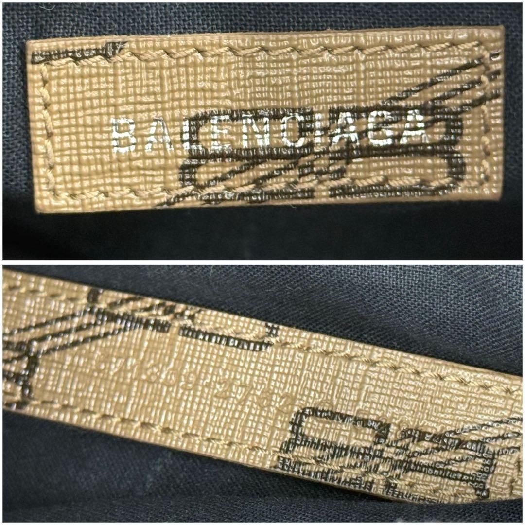 バレンシアガ ルカゴールXS ショルダーバッグ BBモノグラム ブラウン