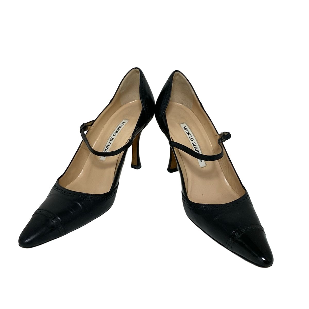 MANOLO BLAHNIK(マノロブラニク) パンプス 35 レディース - 黒