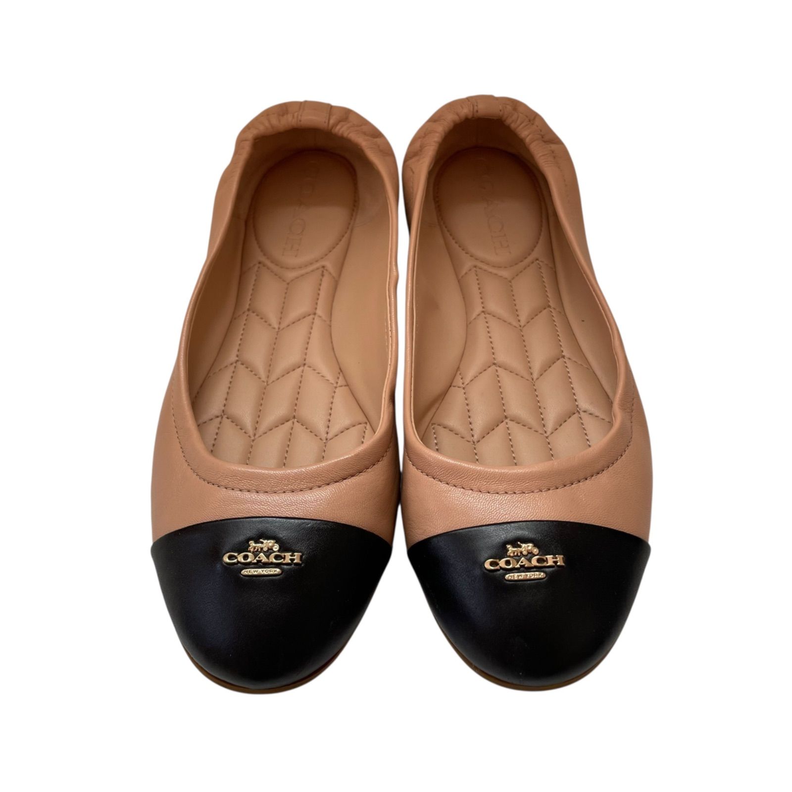 COACH ブラウン フラットシューズ 新品】COACH バレエシューズ