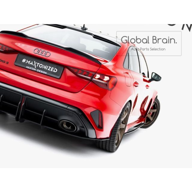 アウディ RS3 8Y 後期 リア ディフューザー フィン レーシング