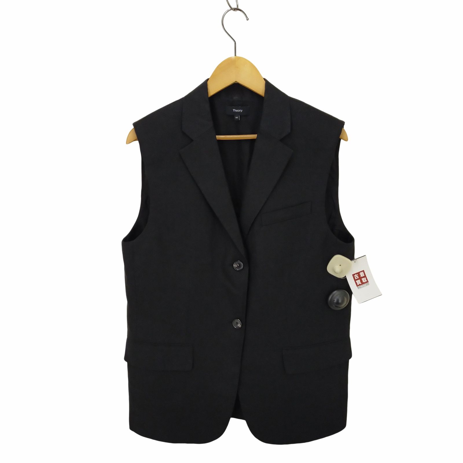 セオリー theory 23SS Galena Linen Boxy OS Vest レディース P/S  