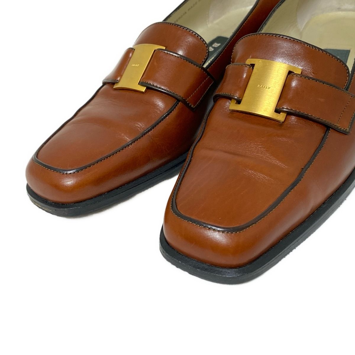 美品■BALLY バリー【26.5】ローファー 本革 革靴 ブラウン 茶 美品】BALLY バリー 本革 イタリア製 ローファー レザー