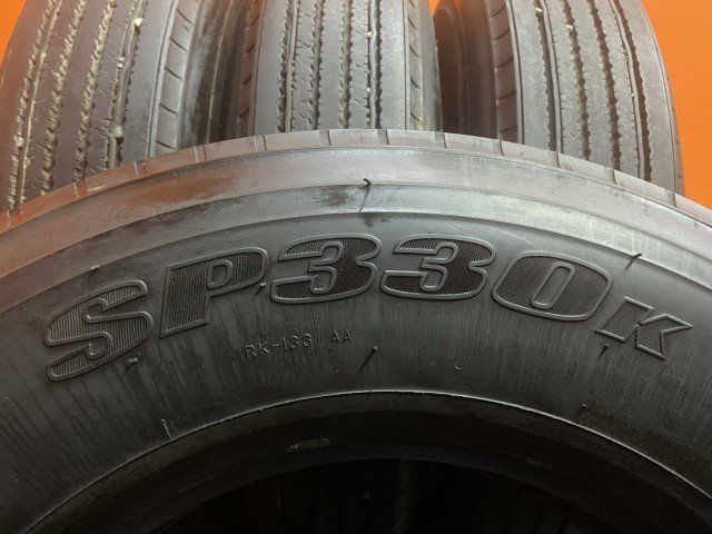 札幌発 引取OK DUNLOP SP 330K 225/80R17.5 123/122L 17.5インチ  