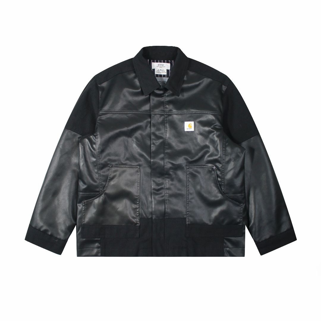 Carhartt x WIP JUNYA WATANABE 2024秋冬新作パッチワークレザーロゴラペルレザージャケットジャケット - メルカリ