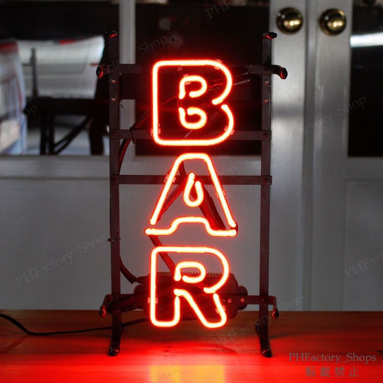 ネオン管 Bar バー ネオンライト 看板 ネオンライト バー NEON LED インテリア BEER BAR 存在感抜群 店内装飾 60X35CM