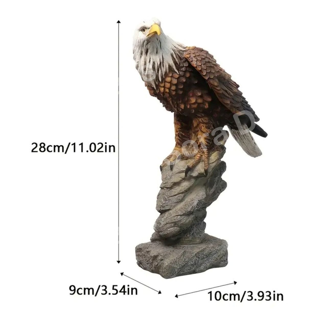 イーグルオブジェ アメリカ装飾 美術品 60cm ワシの置物 大型彫刻雑貨