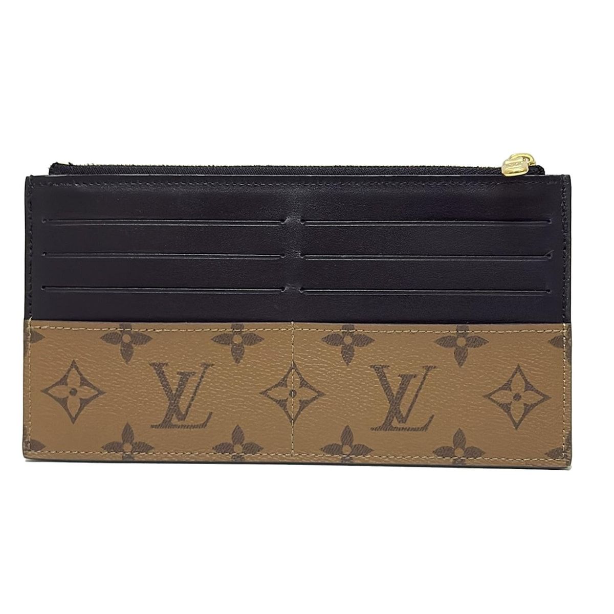 LOUIS VUITTON ルイヴィトン 長財布 モノグラムリバース スリムパース M80390 モノグラムリバース レザー 牛革