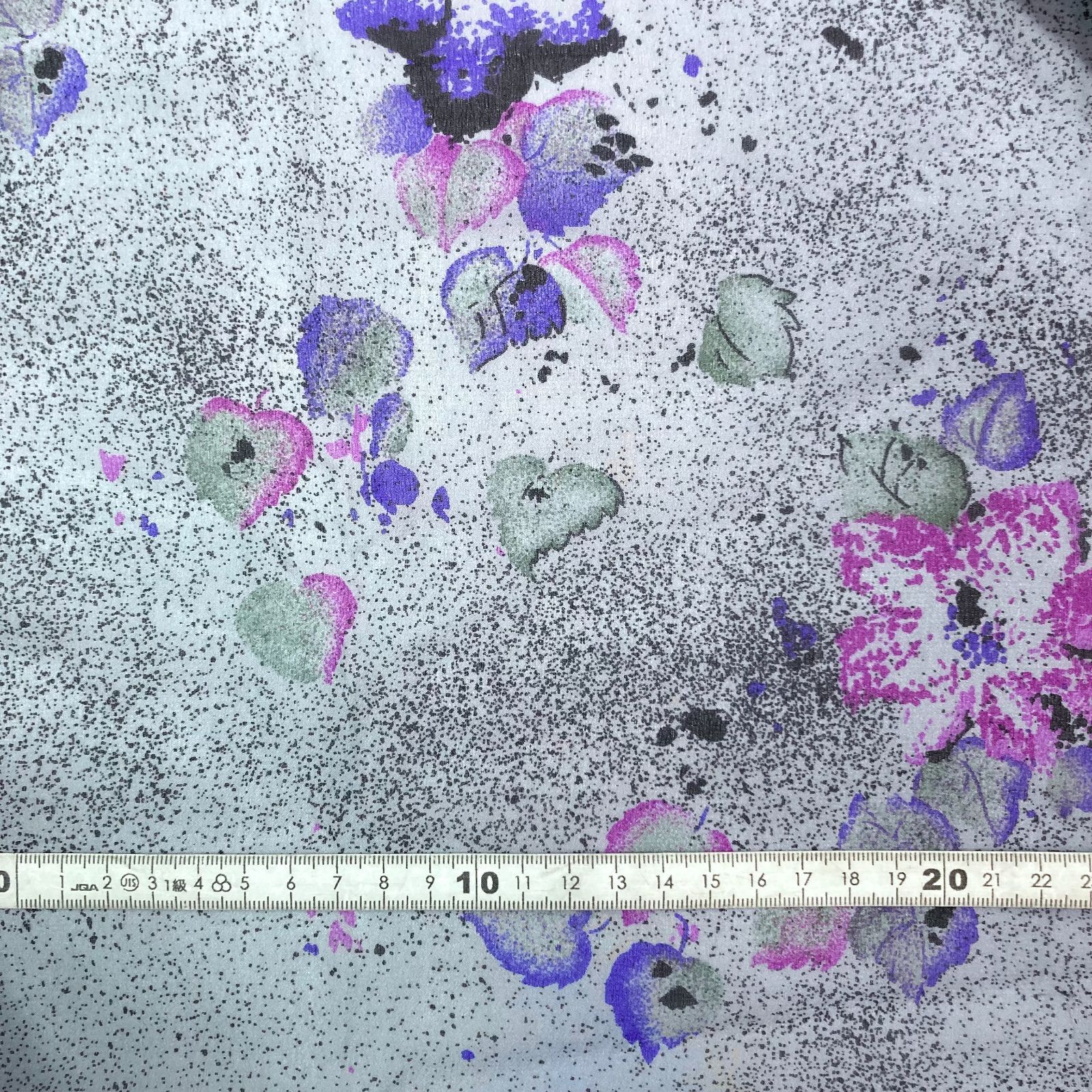 希少品＆1点のみ【#1632】シルクシフォンジョーゼット生地 約240  