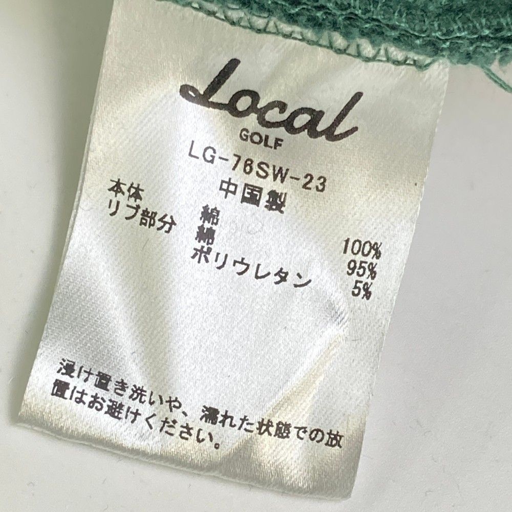 サイズ：M/L LOCAL GOLF ローカルゴルフ スウェット グリーン系