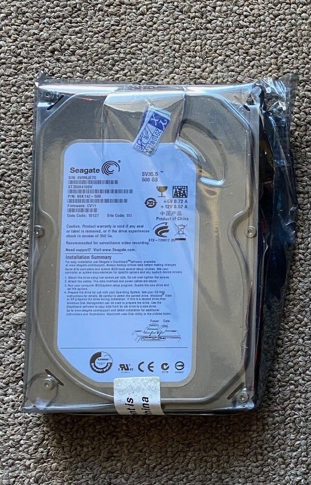 Seagate SV35.5 500GB 内蔵 7200RPM 3.5 ST3500410SV HDD