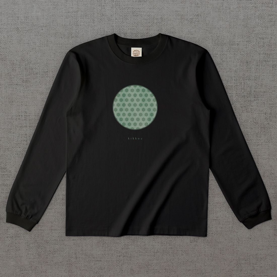 和柄長袖Tシャツ　亀甲 -彩・円-［長袖］