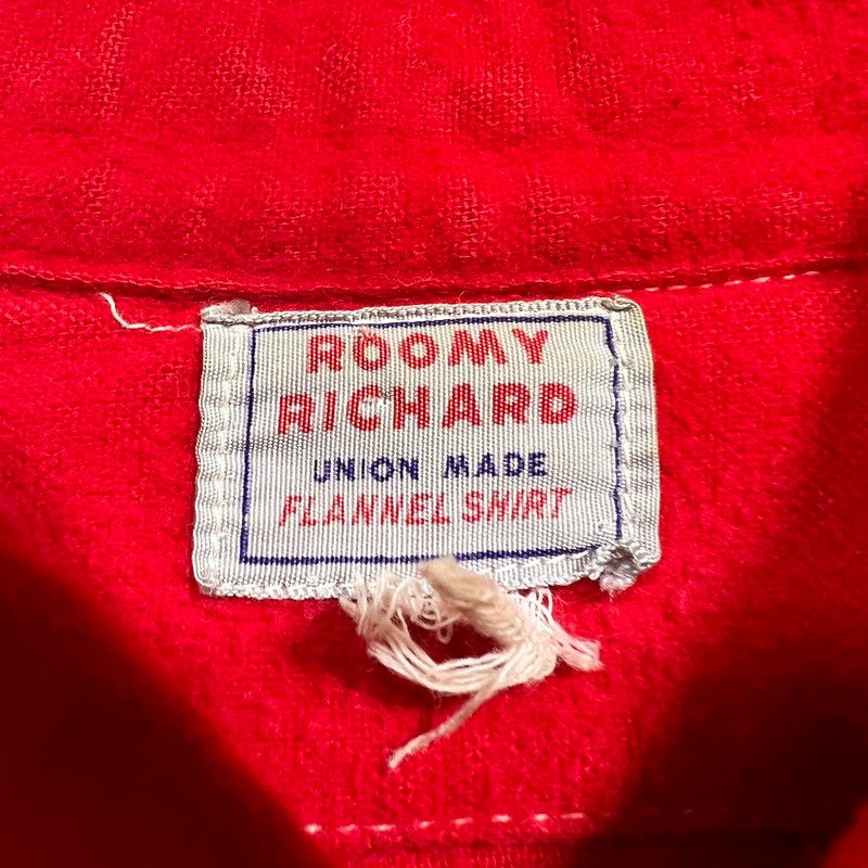 50's ROOMY RICHARD フランネルワークシャツ - メルカリ