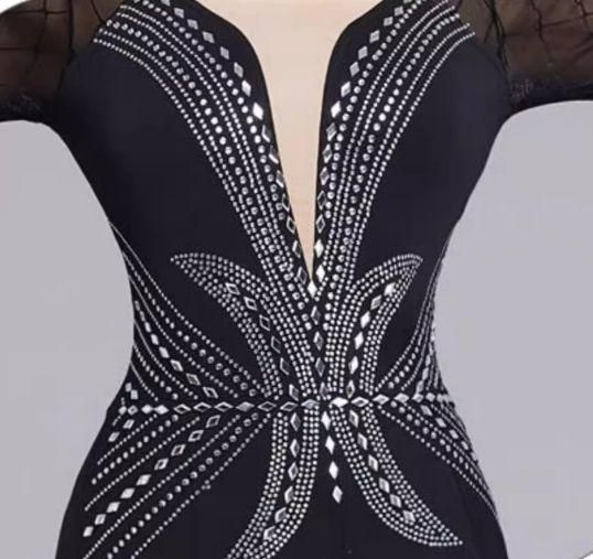 新品未使用社交ダンスドレス ラテンドレス ストーン モダン