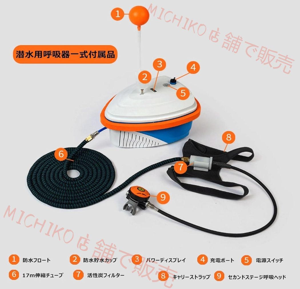 電池残量表示 水中遊び