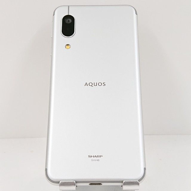 AQUOS sense3 basic SHV48 au シルバー 送料無料 本体 c13857