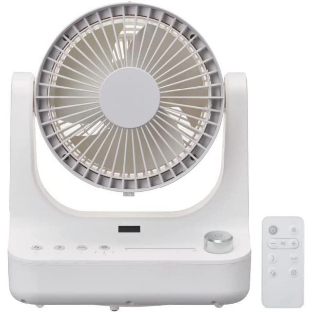 ドウシシャ 洗えるサーキュレーター サーキレイター FCX-234D ピュアホワイト ～24畳 分解洗い 左右自動首振り リモコン 静音 省エネ