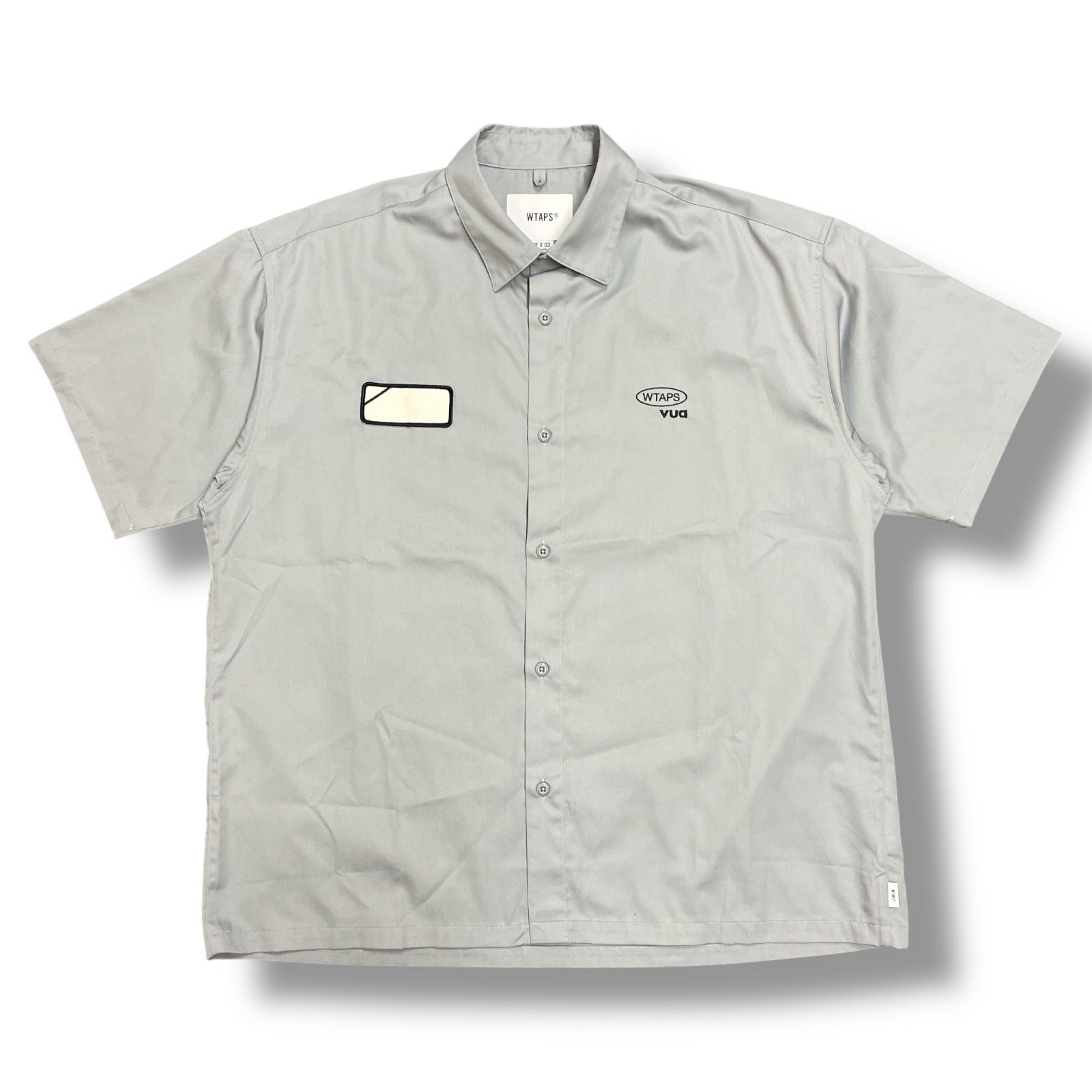 美品 WTAPS ダブルタップス 24SS REPO/SS/CTPL.TWILL.PRTC 半袖ワーク 
