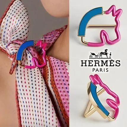 新品級/極美品】 HERMES エルメス レディース スカーフリング シルク