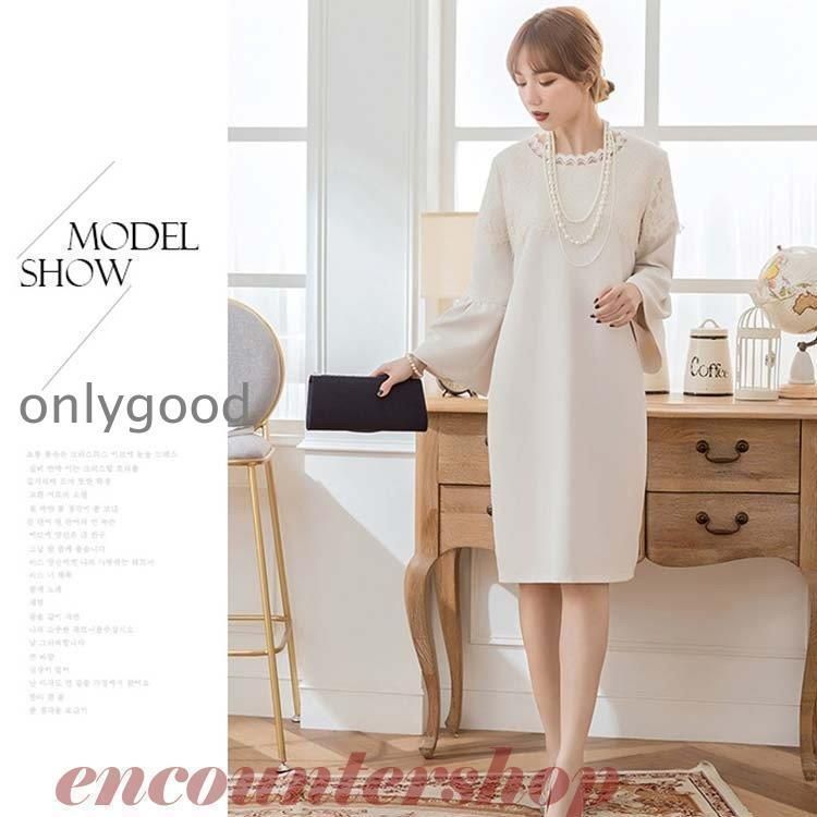 パーティードレス 結婚式 ワンピース ミニドレス ミディアム 膝丈 膝下 ドレス 2次会 二次会 フリル レース パーティードレス