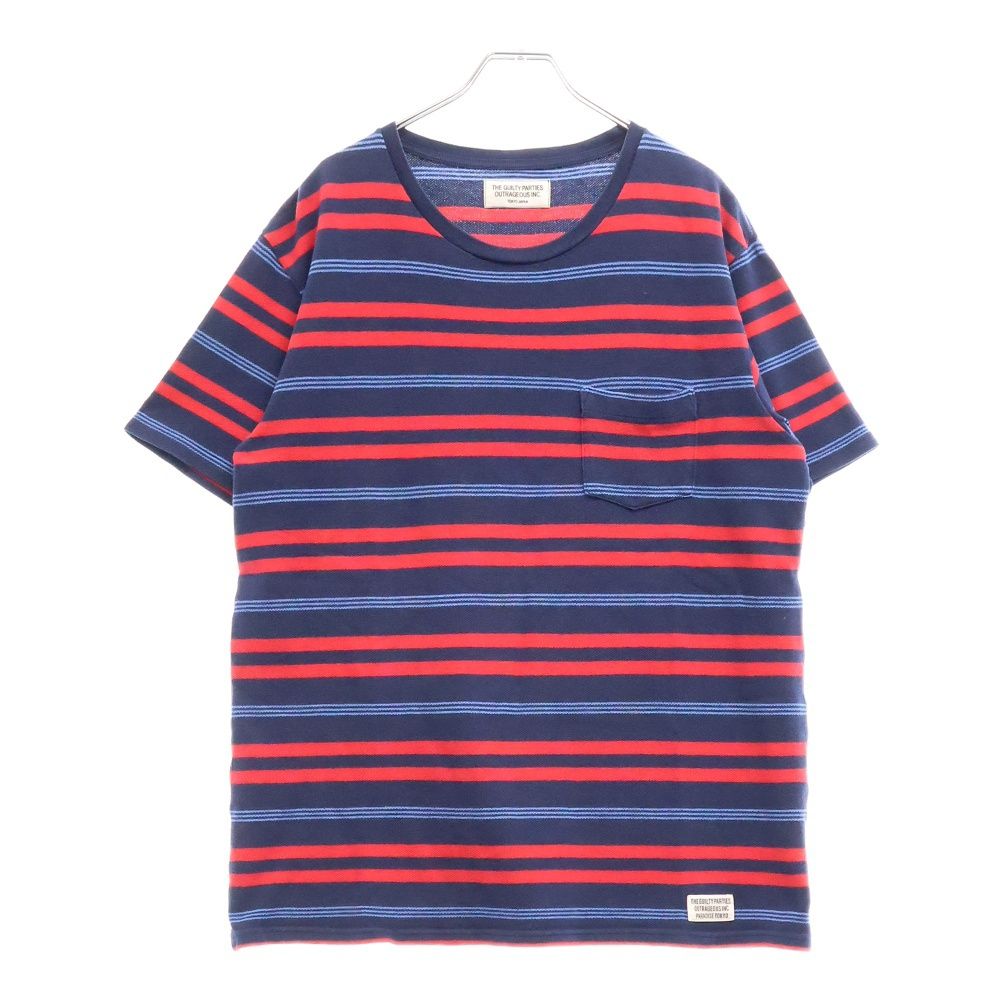 WACKO MARIA ワコマリア STRIPED CREW NECK T-SHIRT ストライプ