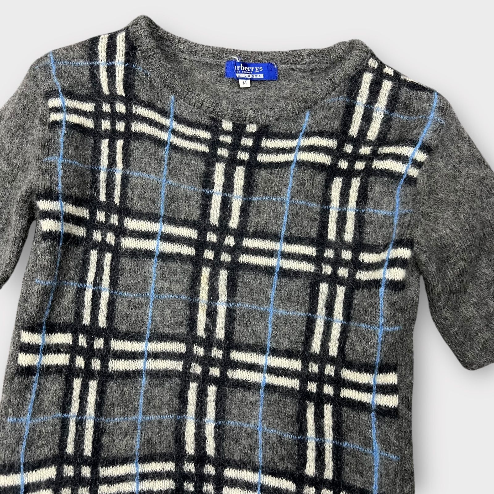Burberry Blue Label モヘア混 半袖ニット fbf11-879 Mサイズ