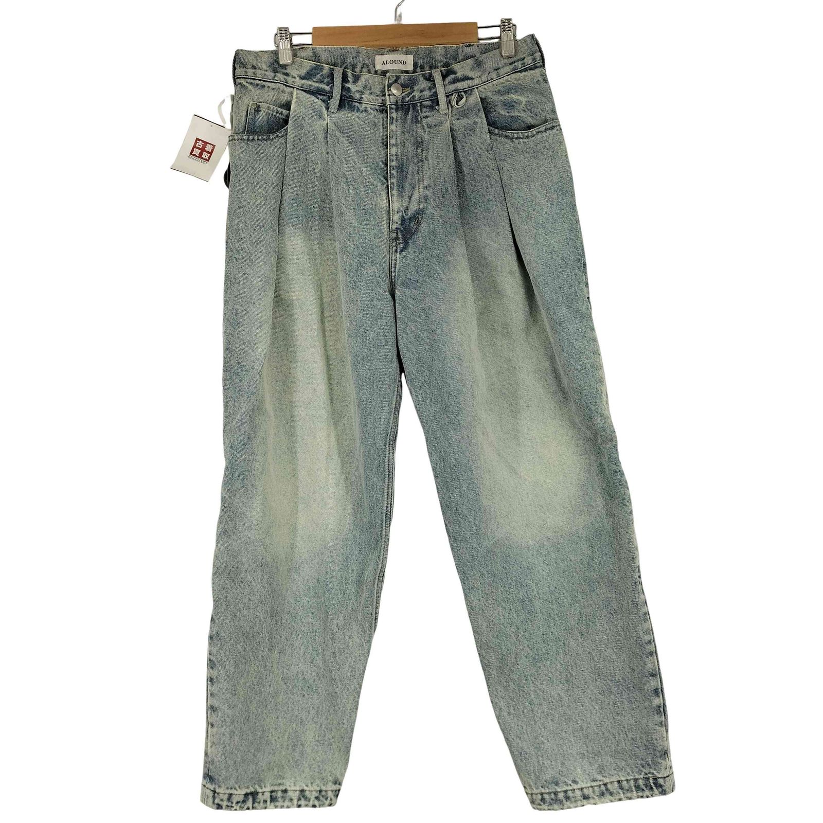 ユーズドフルギ USED古着 ALOUND TWOTUCK ZIP DENIM PANTS メンズ JPN 