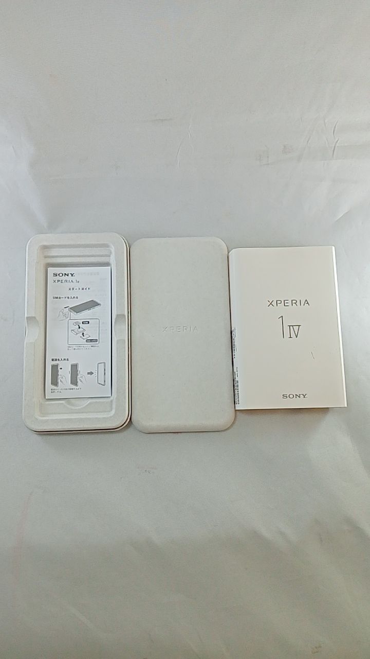 動作確認済！ XQ-CT44_Xperia 1 IV 512GB 本体 アイスホワイト SIM 