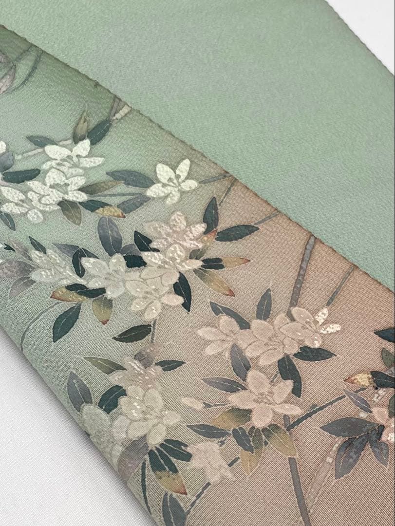 付け下げ 加賀友禅 落款入り 正絹 反物 - メルカリ