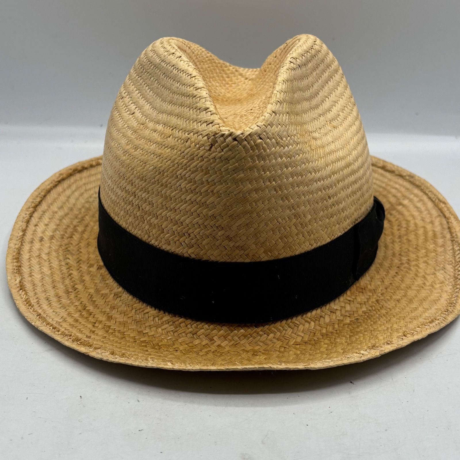 BORSALINO ボルサリーノ 美品 中折れ ハット ストローハット PAGLIA