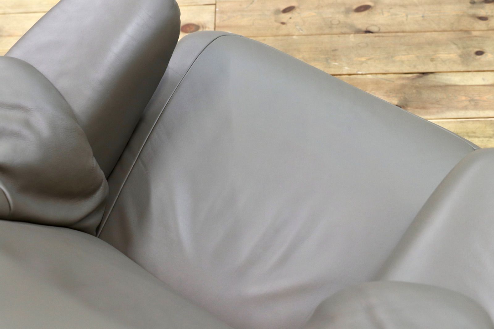 GMIK545 karimoku カリモク THE FRIST ザファースト リクライニングチェア パーソナルチェア 本革 グレー RU7350 定価33.66万 NEXPOTALLINN_EU